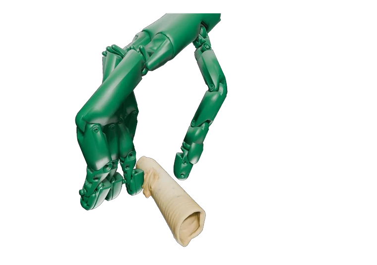 Grasp Egg Roll, Tac-Retarget (kinematic only): No Contact